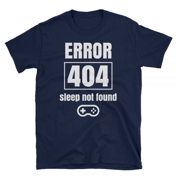 Error 404 Sleep No Found Dark T-Shirt - Image 2