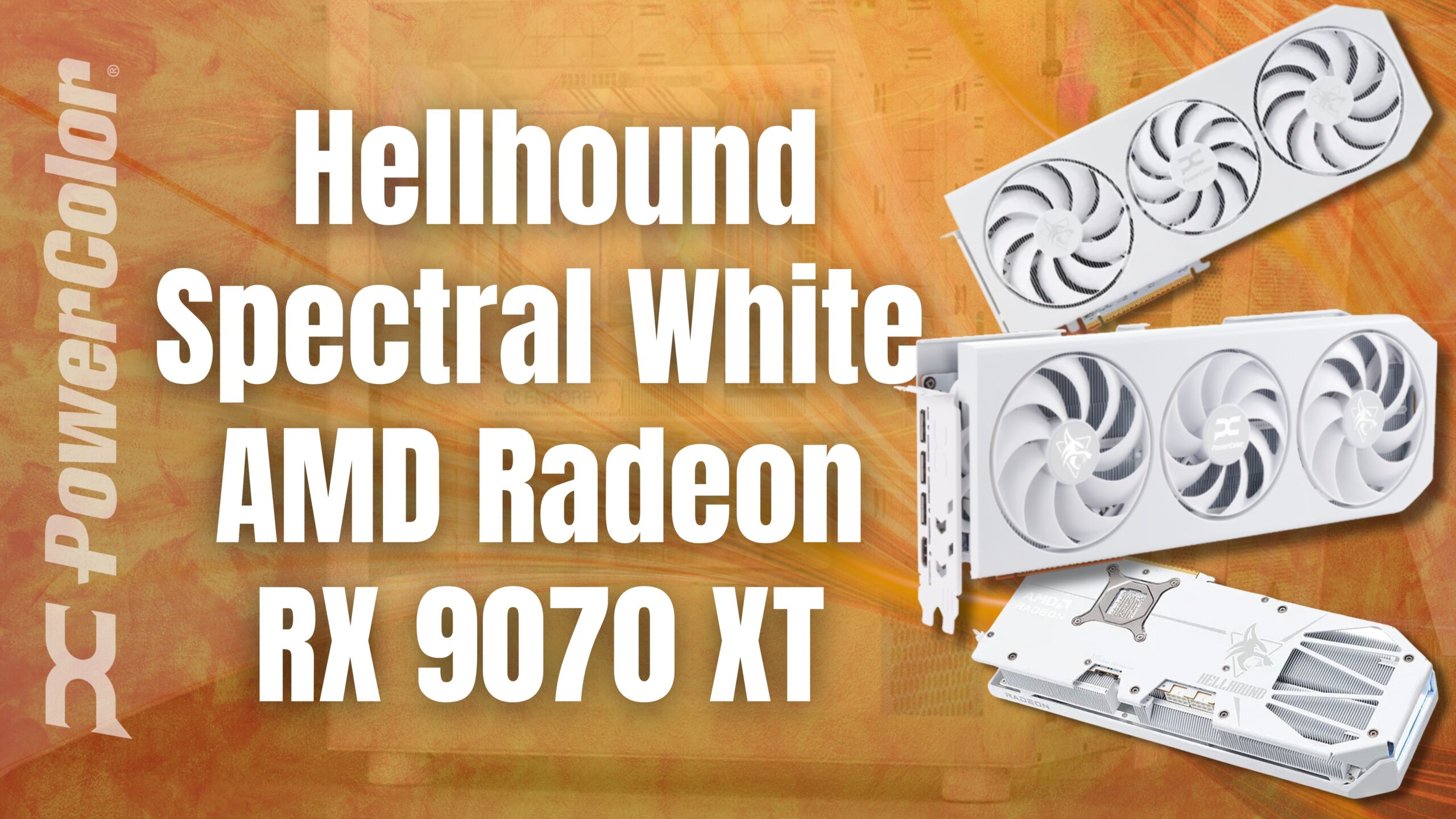 Hellhound Spectral White AMD Radeon RX 9070 XT